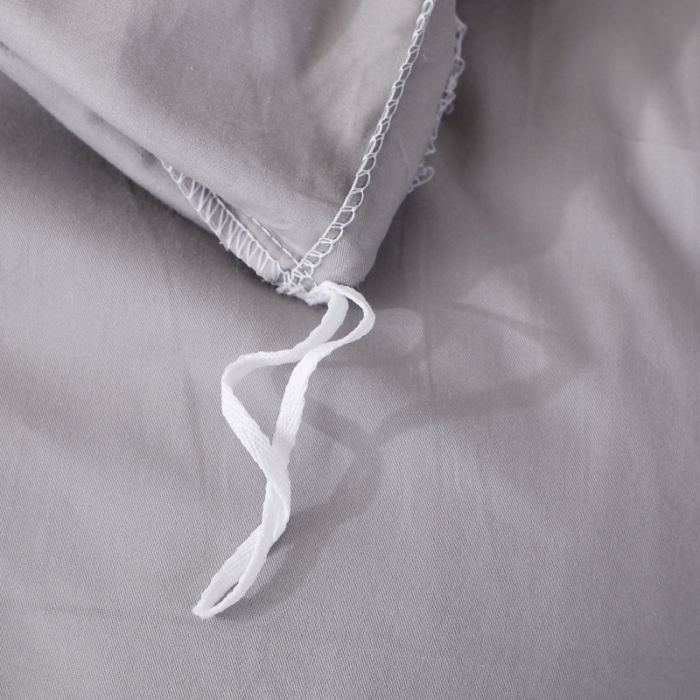 91家纺网 家纺一手货源 找家纺 2021新款全棉13372毛巾绣纯棉刺绣花四件套 爱之蔓灰色