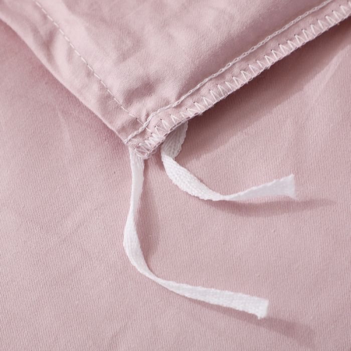 91家纺网 家纺一手货源 找家纺 2021新款全棉13372毛巾绣纯棉刺绣花四件套 爱之蔓藕粉