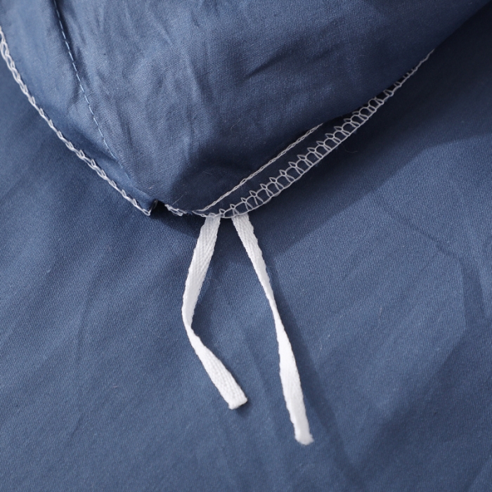 91家纺网 家纺一手货源 找家纺 2021新款全棉13372毛巾绣纯棉刺绣花四件套桃花朵朵藏青