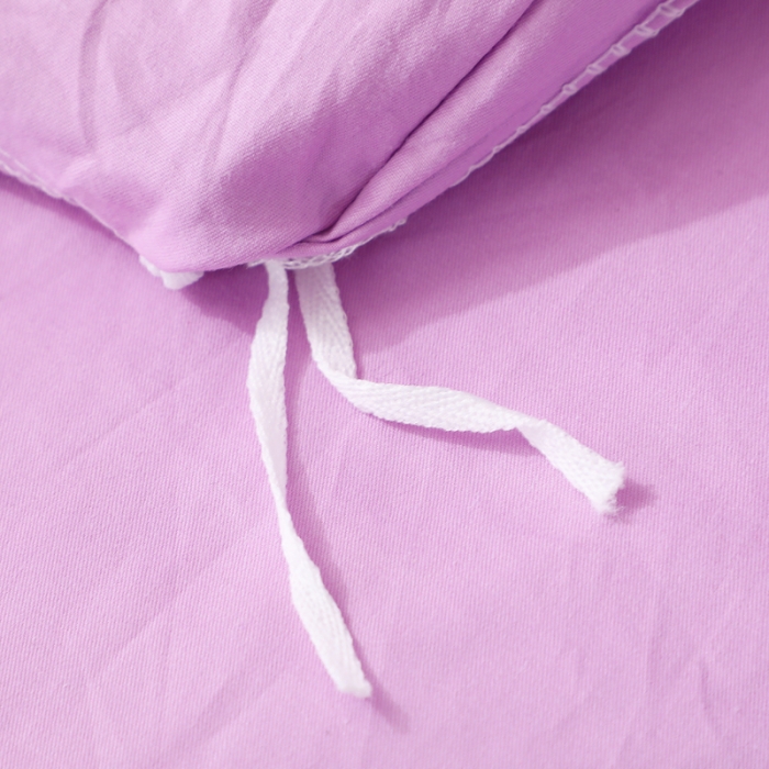 91家纺网 家纺一手货源 找家纺 2021新款全棉13372毛巾绣纯棉刺绣花四件套桃花朵朵紫色