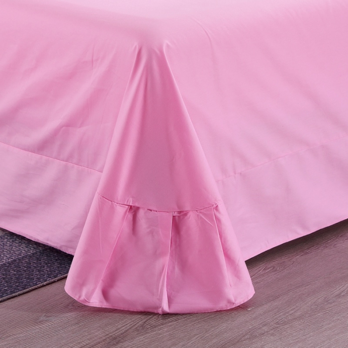 91家纺网 家纺一手货源 找家纺 2021新款全棉13372毛巾绣纯棉刺绣花四件套夏花绽放粉色