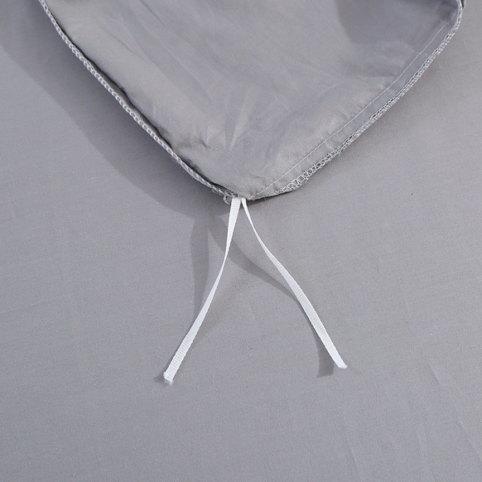 91家纺网 家纺一手货源 找家纺 2021新款全棉13372毛巾绣纯棉刺绣花四件套夏花绽放灰色