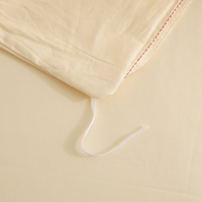 91家纺网 家纺一手货源 找家纺 2021新款全棉13372纯色毛巾绣绣花四件套 夏花绽放米黄