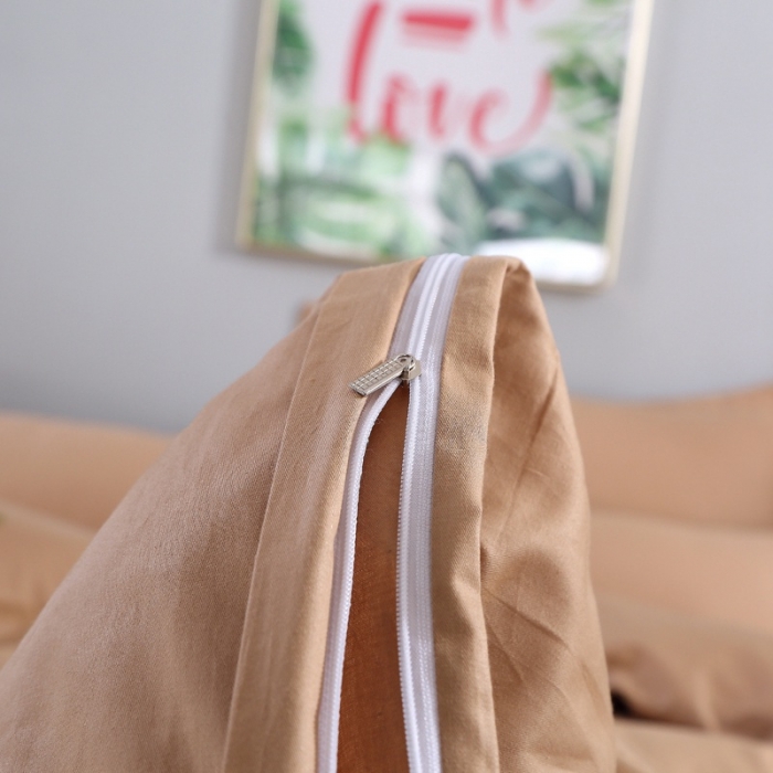 91家纺网 家纺一手货源 找家纺 2021新款全棉13372毛巾绣纯棉刺绣花四件套夏花绽放浅咖