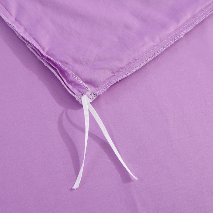 91家纺网 家纺一手货源 找家纺 2021新款全棉13372毛巾绣纯棉刺绣花四件套夏花绽放浅紫