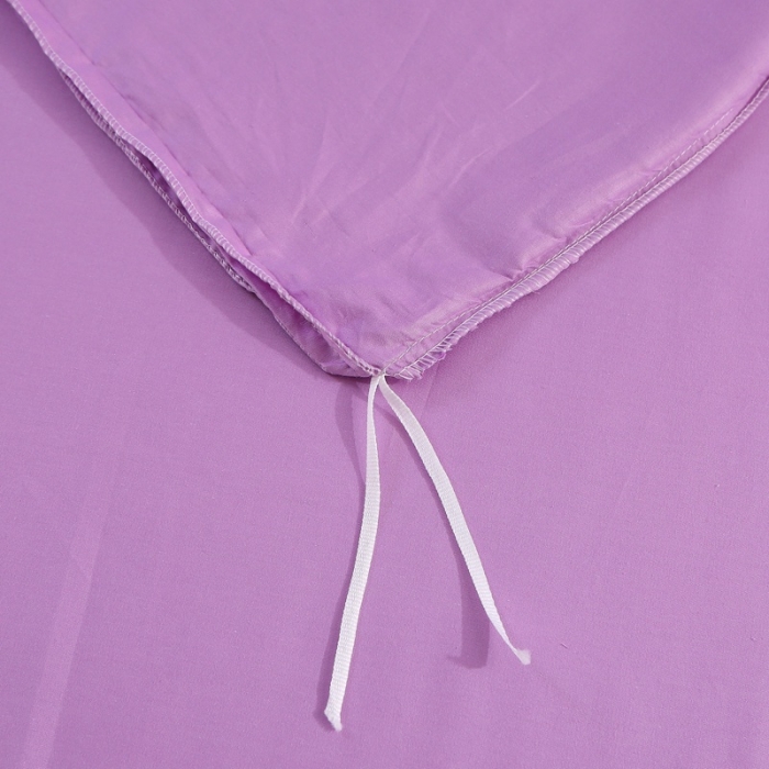 91家纺网 家纺一手货源 找家纺 2021新款全棉13372毛巾绣纯棉刺绣花四件套幸福烈鸟浅紫