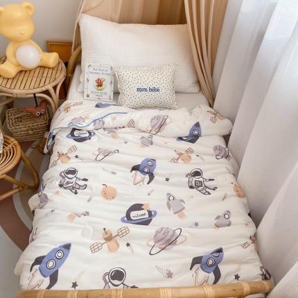 91家纺网 家纺一手货源 找家纺 （总）星期八 2021新款裸睡大豆针织棉儿童夏被