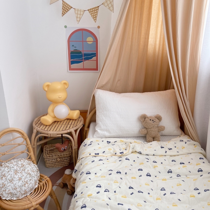 91家纺网 家纺一手货源 找家纺 星期八 2021新款裸睡大豆针织棉儿童夏被 小汽车