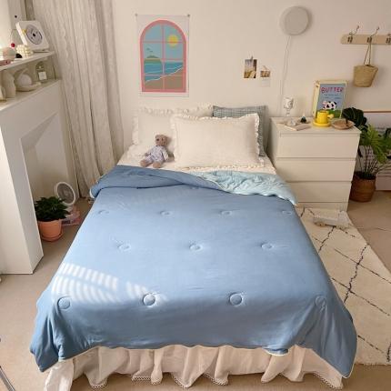 91家纺网 家纺一手货源 找家纺 （总）星期八 2021新款马卡龙大豆针织棉夏被