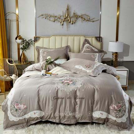 星尚 2021新款长绒棉艾美系列四件套 高级灰