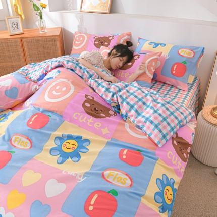 91家纺网 家纺一手货源 找家纺 威布斯家居 2021新款春夏全棉四件套 童话世界