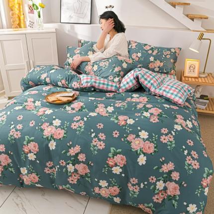 91家纺网 家纺一手货源 找家纺 威布斯家居 2021新款春夏全棉四件套 香颂