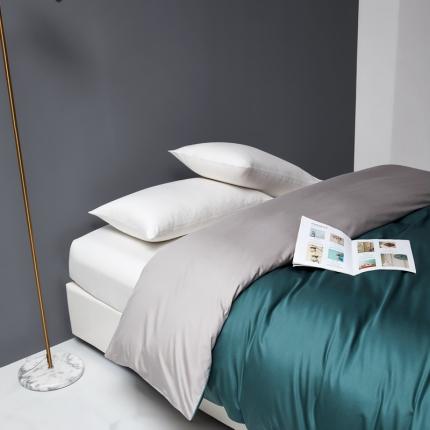 91家纺网 家纺一手货源 找家纺 （总）顾家家居 2023新款60长绒棉双拼全棉单被套纯棉