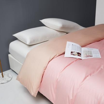 91家纺网 家纺一手货源 找家纺 （总）顾家家居 2023新款60长绒棉双拼全棉单被套纯棉