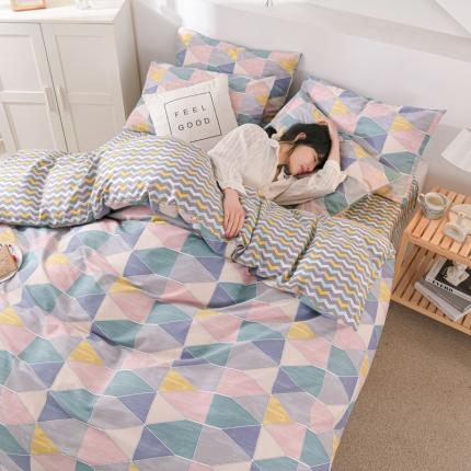 威布斯家居 2021新款春夏全棉四件套 彩色梦想