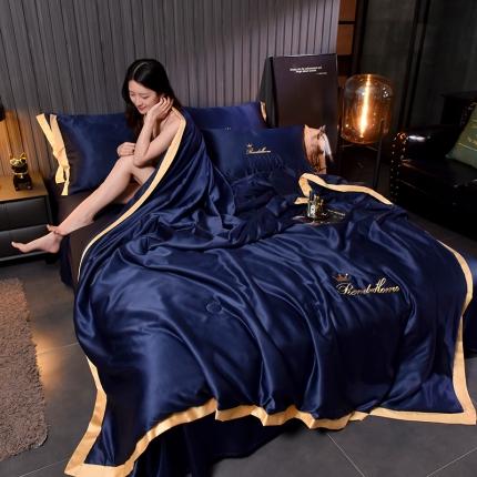 91家纺网 家纺一手货源 找家纺 （总）简爱 2025新款水洗真丝夏被四件套