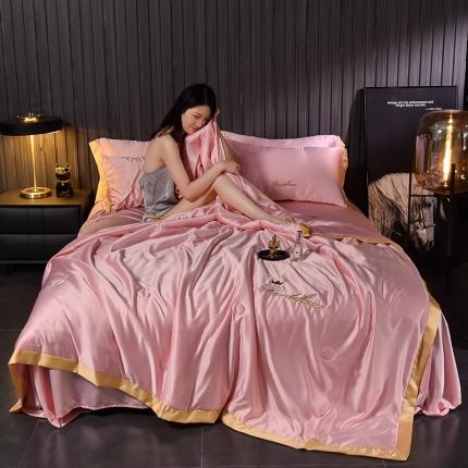 91家纺网 家纺一手货源 找家纺 （总）简爱 2025新款水洗真丝夏被四件套