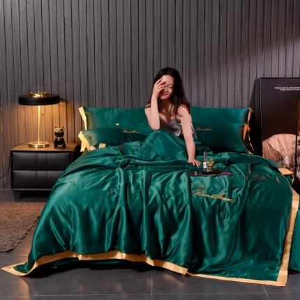 91家纺网 家纺一手货源 找家纺 （总）简爱 2025新款水洗真丝夏被四件套