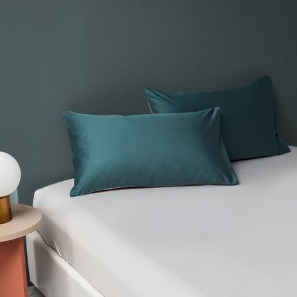 91家纺网 家纺一手货源 找家纺 顾家家居 2023新款60长绒棉双拼枕套48*74cm一对