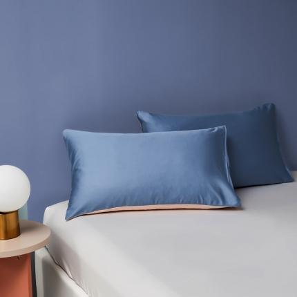 91家纺网 家纺一手货源 找家纺 顾家家居 2023新款60长绒棉双拼枕套48*74cm一对