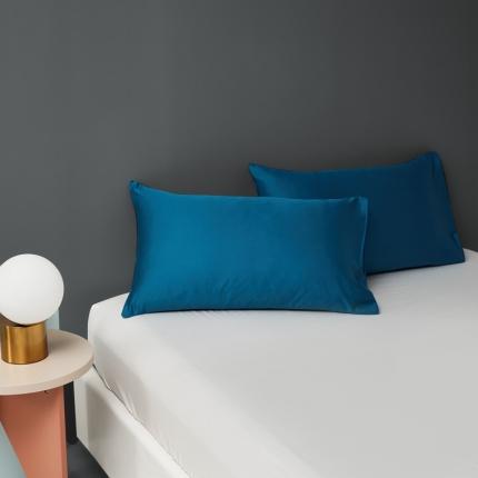 91家纺网 家纺一手货源 找家纺 顾家家居 2023新款60长绒棉双拼枕套48*74cm一对