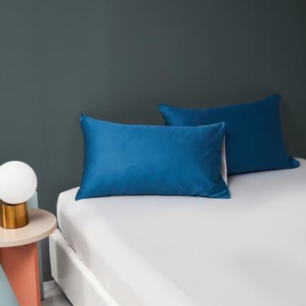 91家纺网 家纺一手货源 找家纺 顾家家居 2023新款60长绒棉双拼枕套48*74cm一对