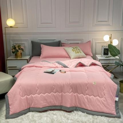 91家纺网 家纺一手货源 找家纺 （总）U被家纺 2025新款日系水洗棉夏被实拍图