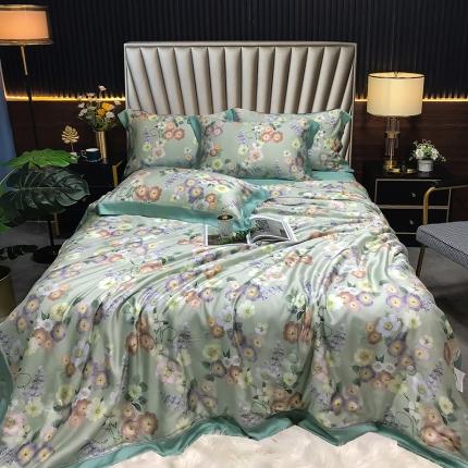 91家纺网 家纺一手货源 找家纺 （总）娇逸 2021新款60天丝数码印花夏被夏凉被