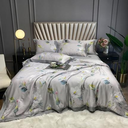 91家纺网 家纺一手货源 找家纺 （总）娇逸 2021新款60天丝数码印花夏被夏凉被