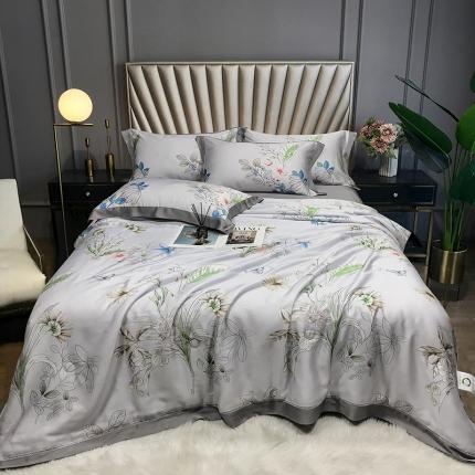 91家纺网 家纺一手货源 找家纺 （总）娇逸 2021新款60天丝数码印花夏被夏凉被