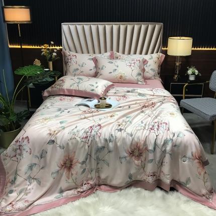 91家纺网 家纺一手货源 找家纺 （总）娇逸 2021新款60天丝数码印花夏被夏凉被