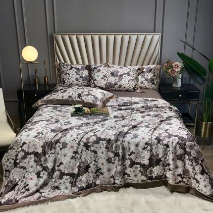 91家纺网 家纺一手货源 找家纺 （总）娇逸 2021新款60天丝数码印花夏被夏凉被