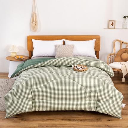 91家纺网 家纺一手货源 找家纺 （总）鑫棉坊（有检测报告）2023新款色织水洗棉棉花冬被