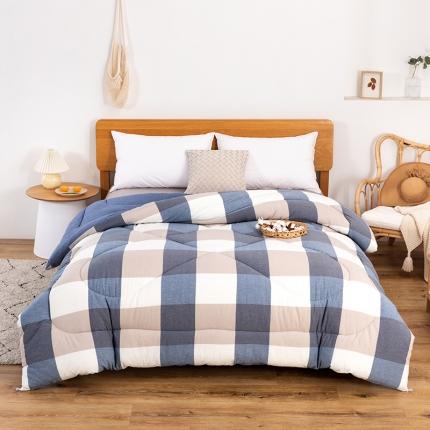 91家纺网 家纺一手货源 找家纺 （总）鑫棉坊（有检测报告）2023新款色织水洗棉棉花冬被