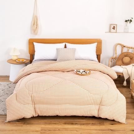 91家纺网 家纺一手货源 找家纺 （总）鑫棉坊（有检测报告）2023新款色织水洗棉棉花冬被