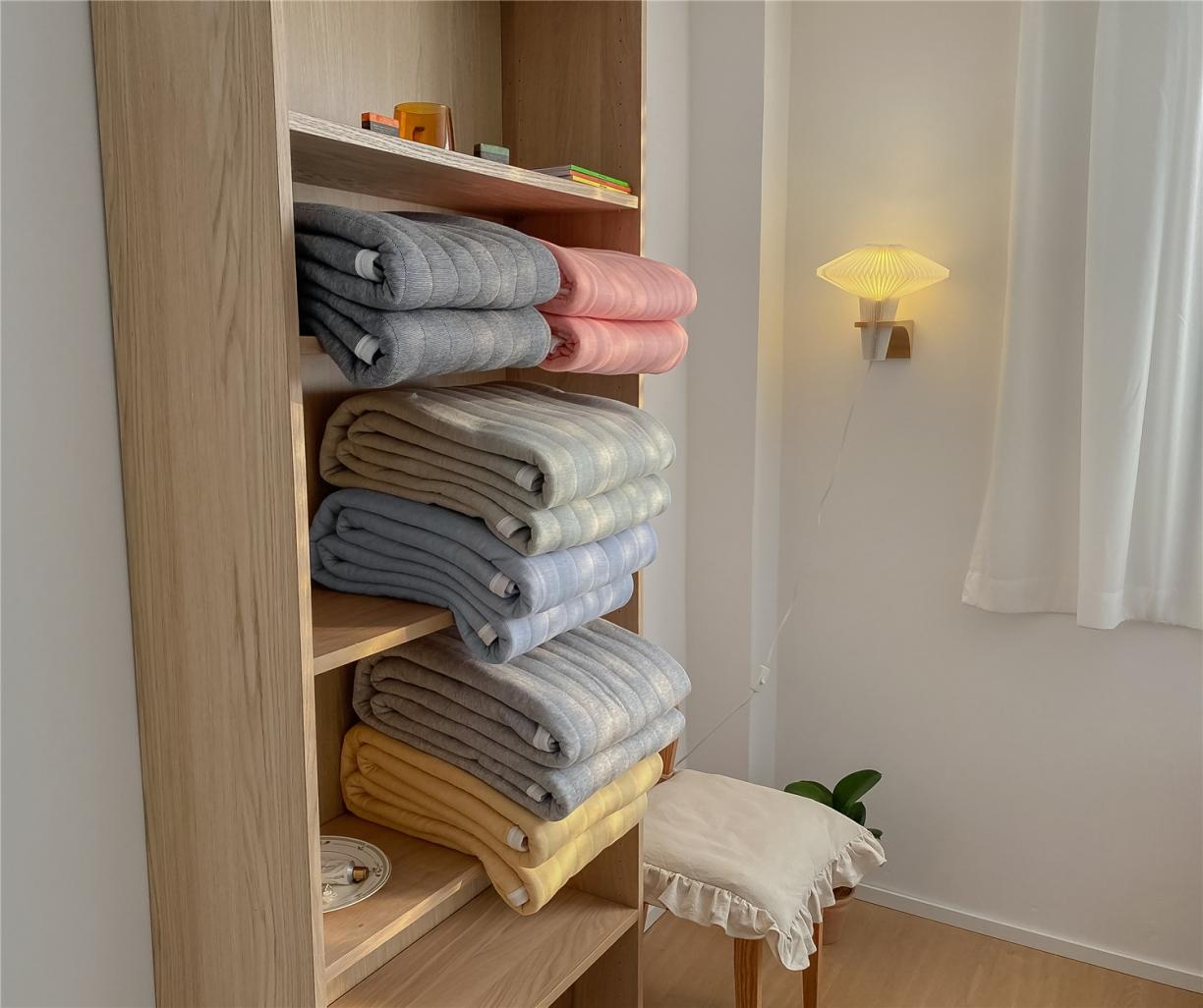 91家纺网 家纺一手货源 找家纺 新款针织全棉夏被天竺棉夏被 超软糯手感 实拍图