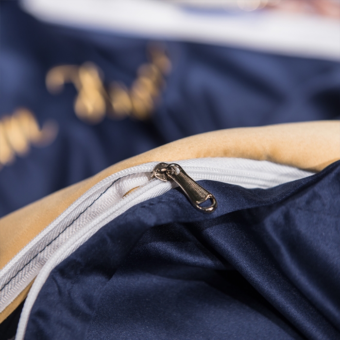 91家纺网 家纺一手货源 找家纺 2022简爱水洗天丝绣花四件套水洗真丝三件套 宝蓝