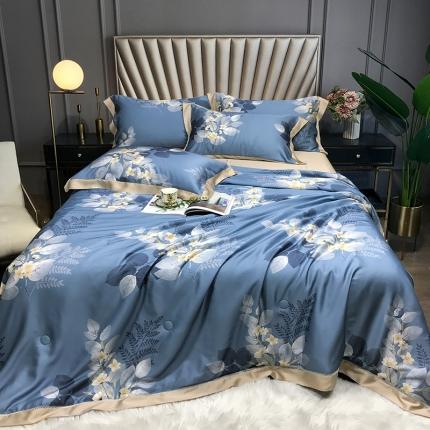 91家纺网 家纺一手货源 找家纺 娇逸 2021新款60天丝数码印花夏被 仲夏