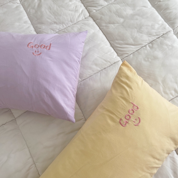 91家纺网 家纺一手货源 找家纺 （总）星期八 2021新款马卡龙趣味水洗棉枕套一只