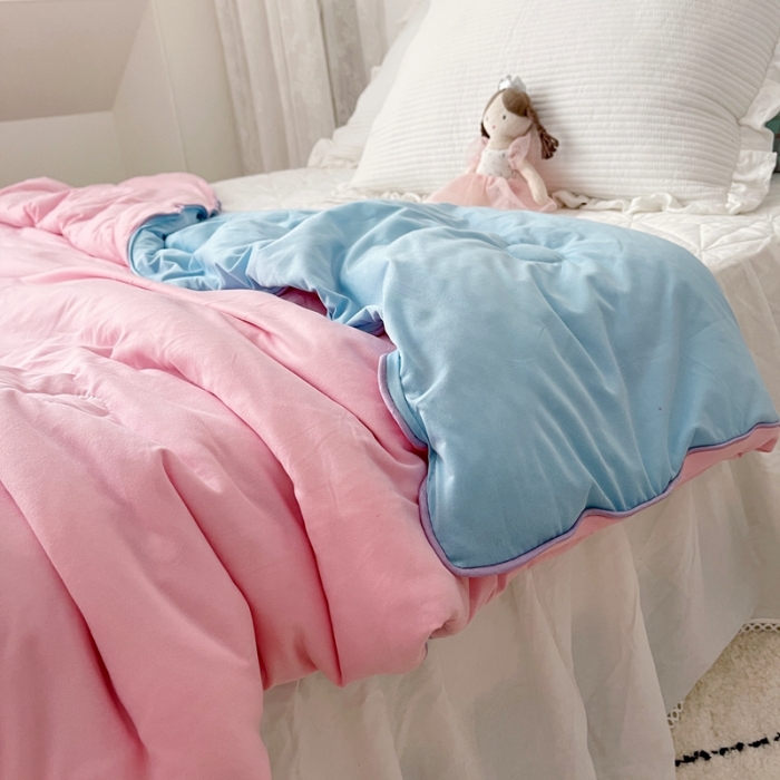 91家纺网 家纺一手货源 找家纺 （总）星期八 2021新款马卡龙大豆针织棉夏被