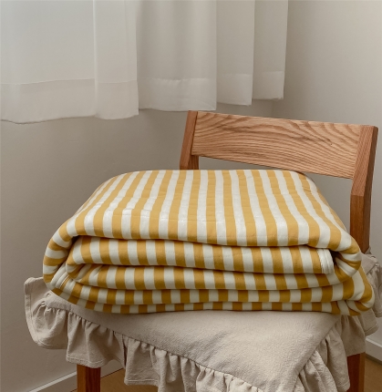 91家纺网 家纺一手货源 找家纺 新款针织全棉夏被天竺棉夏被 超软糯手感 实拍图