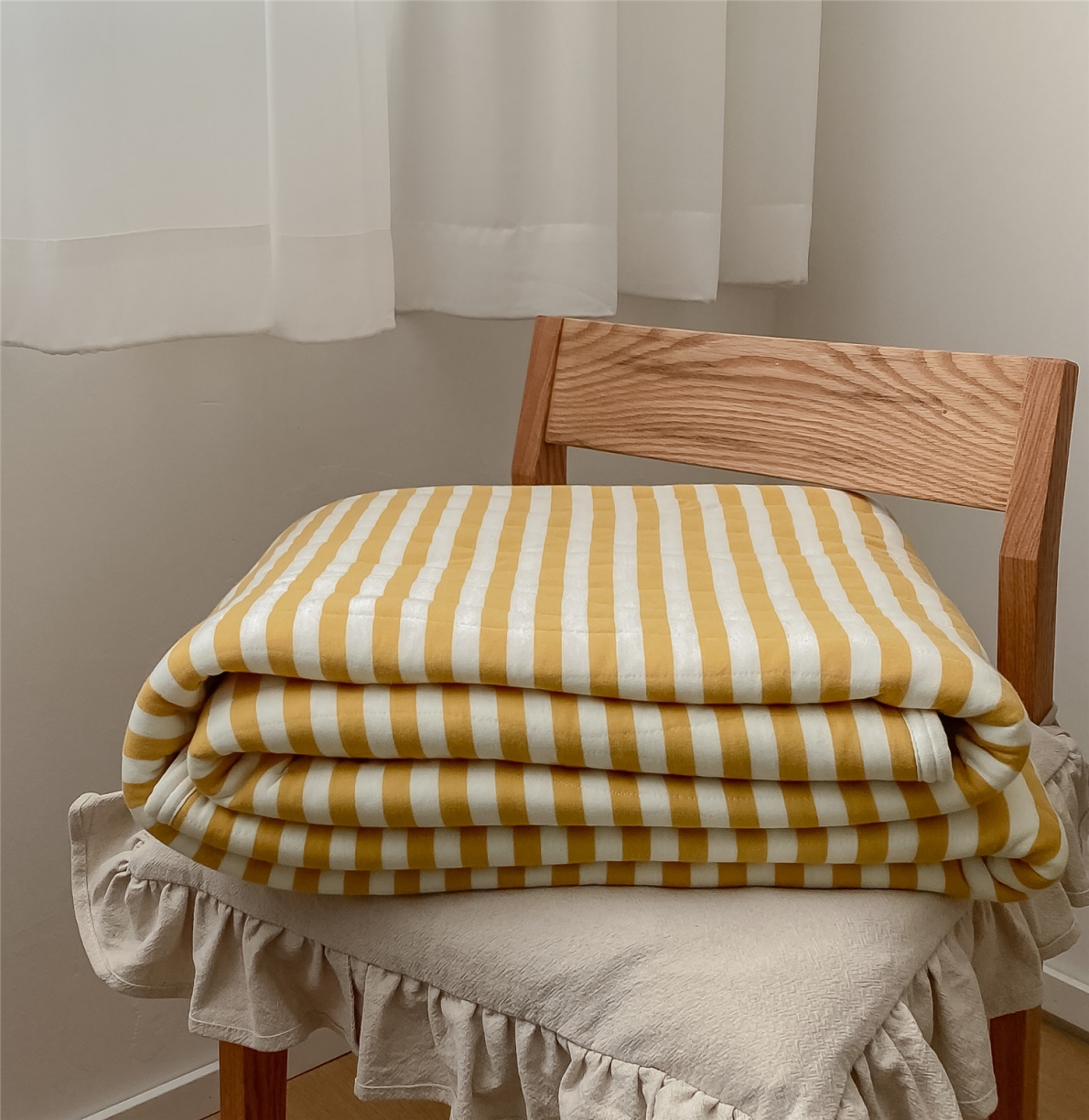 91家纺网 家纺一手货源 找家纺 新款针织全棉夏被天竺棉夏被 超软糯手感 实拍图