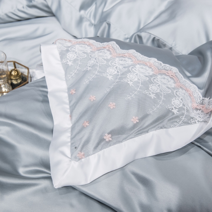 91家纺网 家纺一手货源 找家纺 （总）绒世界 2021新款水洗真丝公主四件套