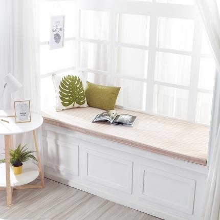 U品汇 2021新款海绵飘窗垫 棉麻提花米黄