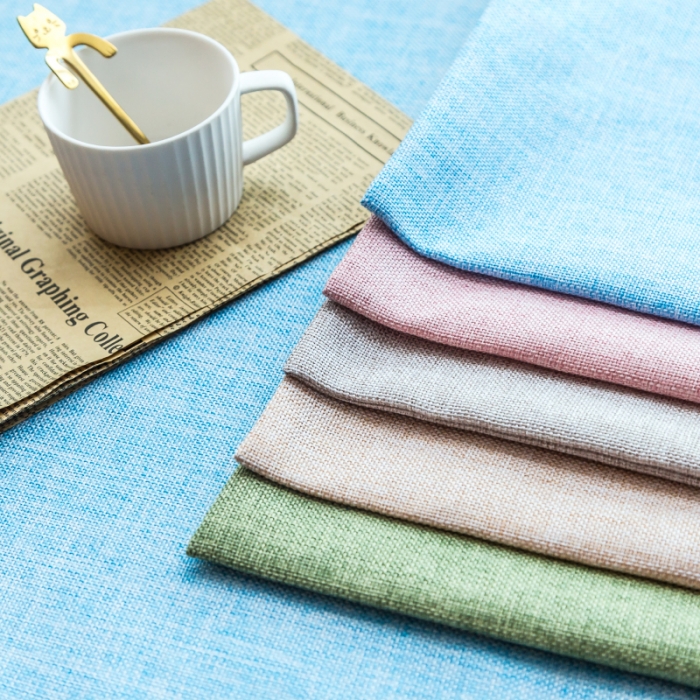 91家纺网 家纺一手货源 找家纺 U品汇 2021新款海绵飘窗垫 棉麻素色雪域蓝