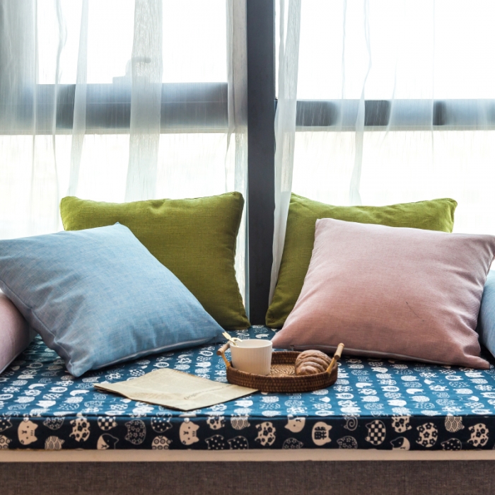 91家纺网 家纺一手货源 找家纺 U品汇 2021新款海绵飘窗垫 招财猫