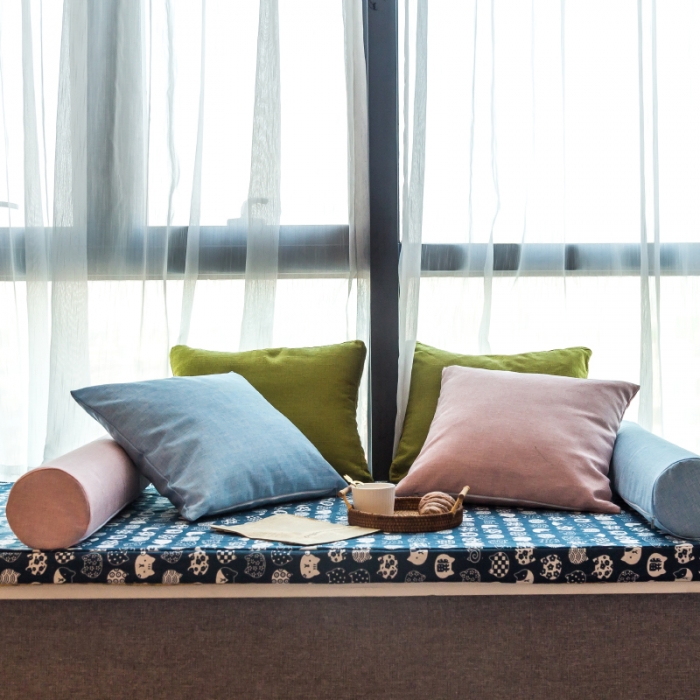 91家纺网 家纺一手货源 找家纺 U品汇 2021新款海绵飘窗垫 招财猫