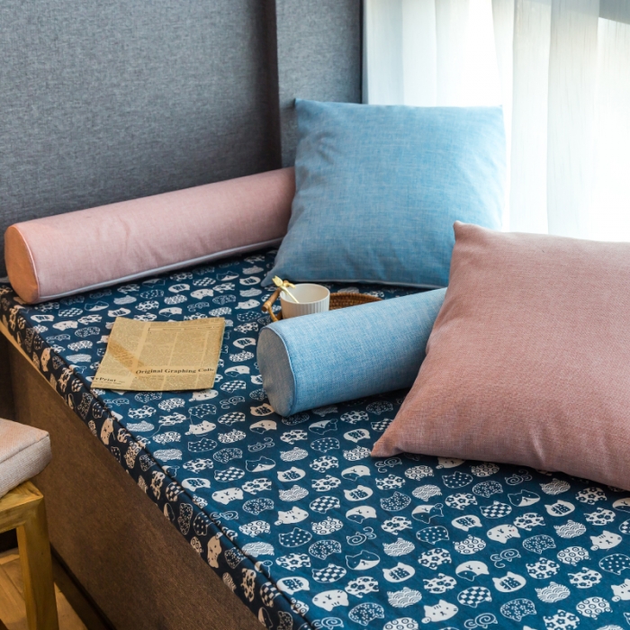 91家纺网 家纺一手货源 找家纺 U品汇 2021新款海绵飘窗垫 招财猫