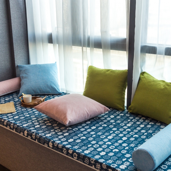 91家纺网 家纺一手货源 找家纺 U品汇 2021新款海绵飘窗垫 招财猫