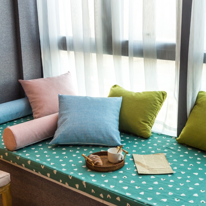 91家纺网 家纺一手货源 找家纺 U品汇 2021新款海绵飘窗垫 小粽子